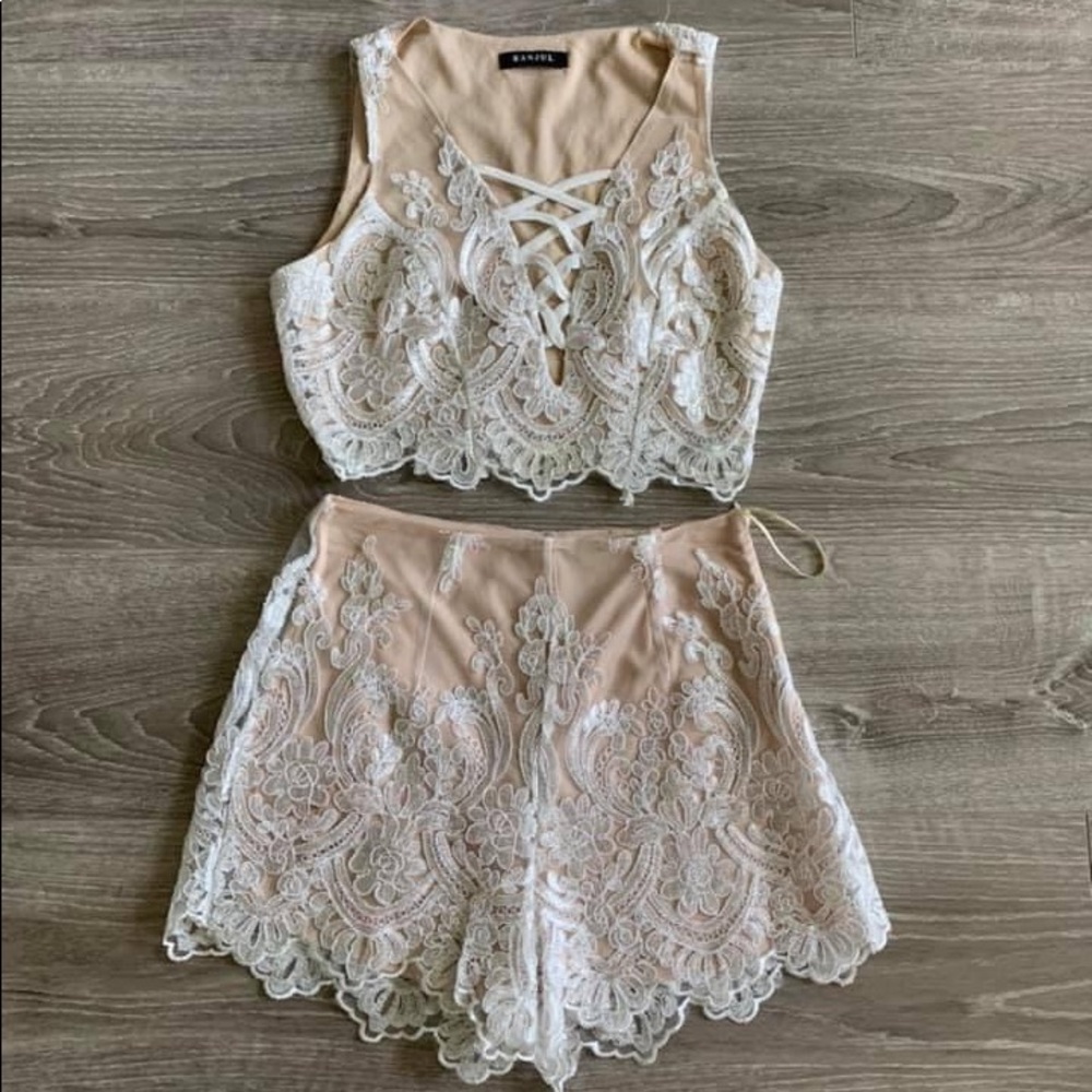 Two Piece Lace Set